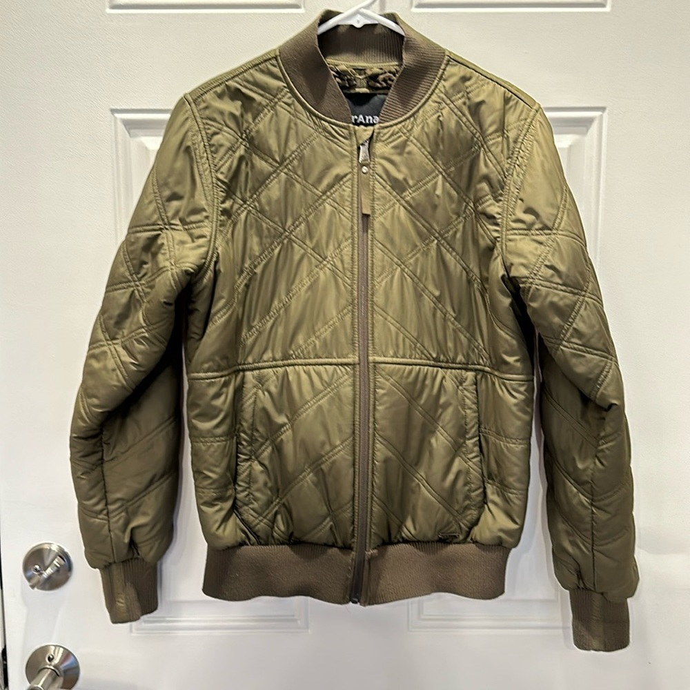 Near new Prana Esla Bomber Jacket slate green sz S